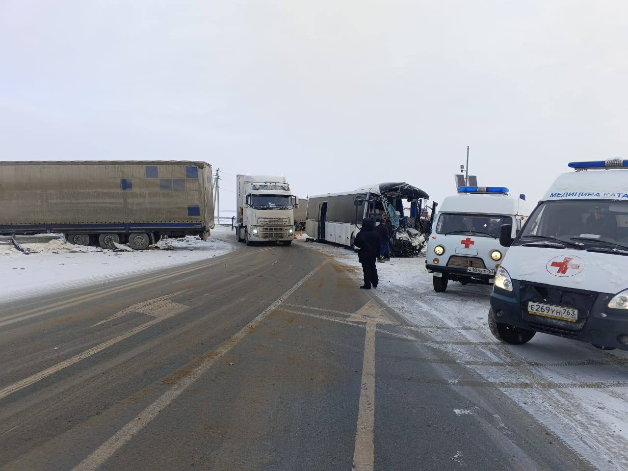 В результате ДТП в Камышлинском районе скончался водитель автобуса