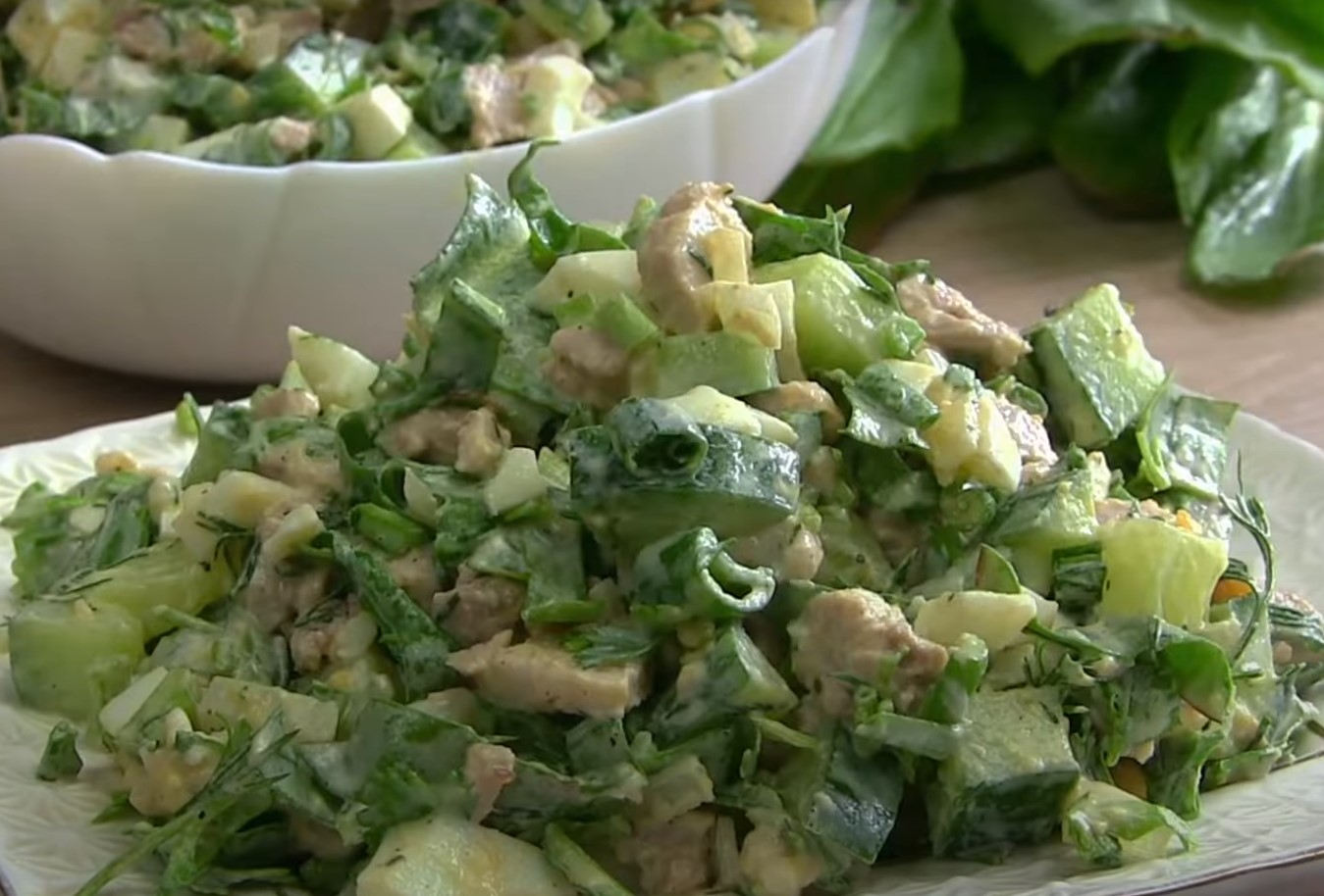 Мясной салат «Люкс» с необычным ингредиентом