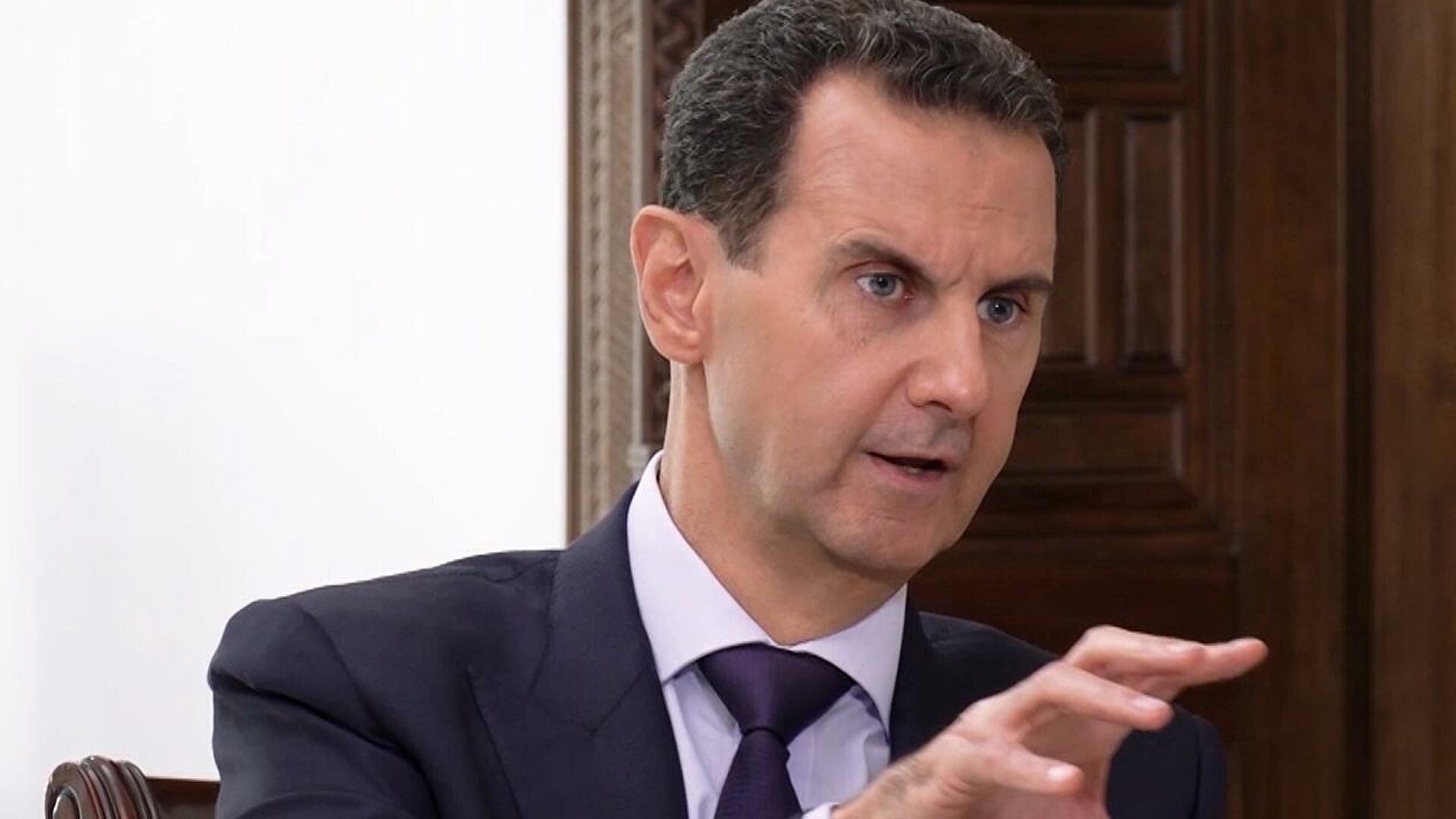 Президент Сирийской Арабской Республики Башар Асад во время интервью информационному агентству РИА Новости - РИА Новости, 1920, 27.10.2021