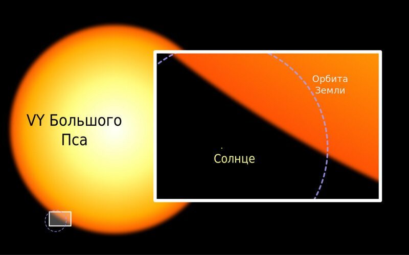 Самые большие звёзды во Вселенной