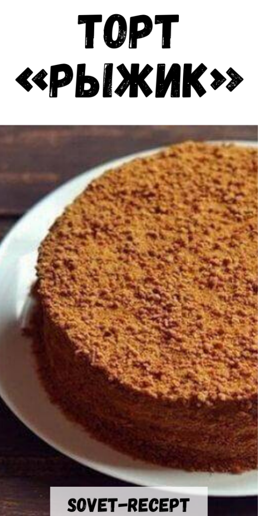 Рецепт торт рыжик классический рецепт с фото пошагово