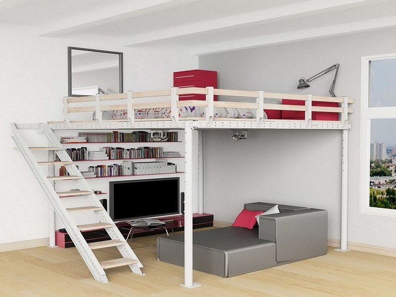 Кровать-чердак для взрослых: функциональность на высоте идеи для дома,интерьер и дизайн