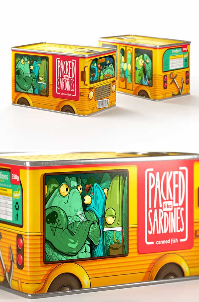 Packed Like Sardines, Sardine Packaging Packed Like Sardines, Sardine Packaging