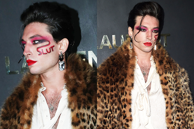 Пользователи сети обсуждают смелый образ Эзры Миллера на показе Saint Laurent