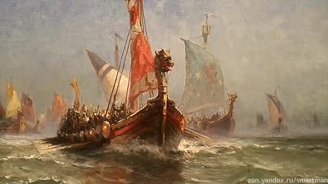 Войско могущественного конунга Ивара направилось в "Карельские заливы", где начиналось государство конунга Радбарда - Гардарики.