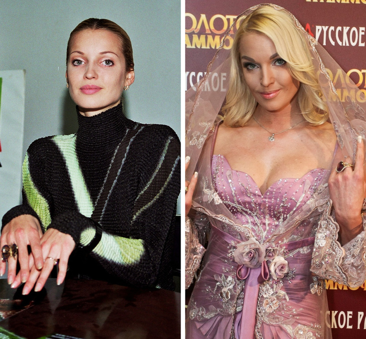 18 российских знаменитостей, которые со временем будто превратились в другого человека внешность,знаменитости,красота,мода и красота,стиль