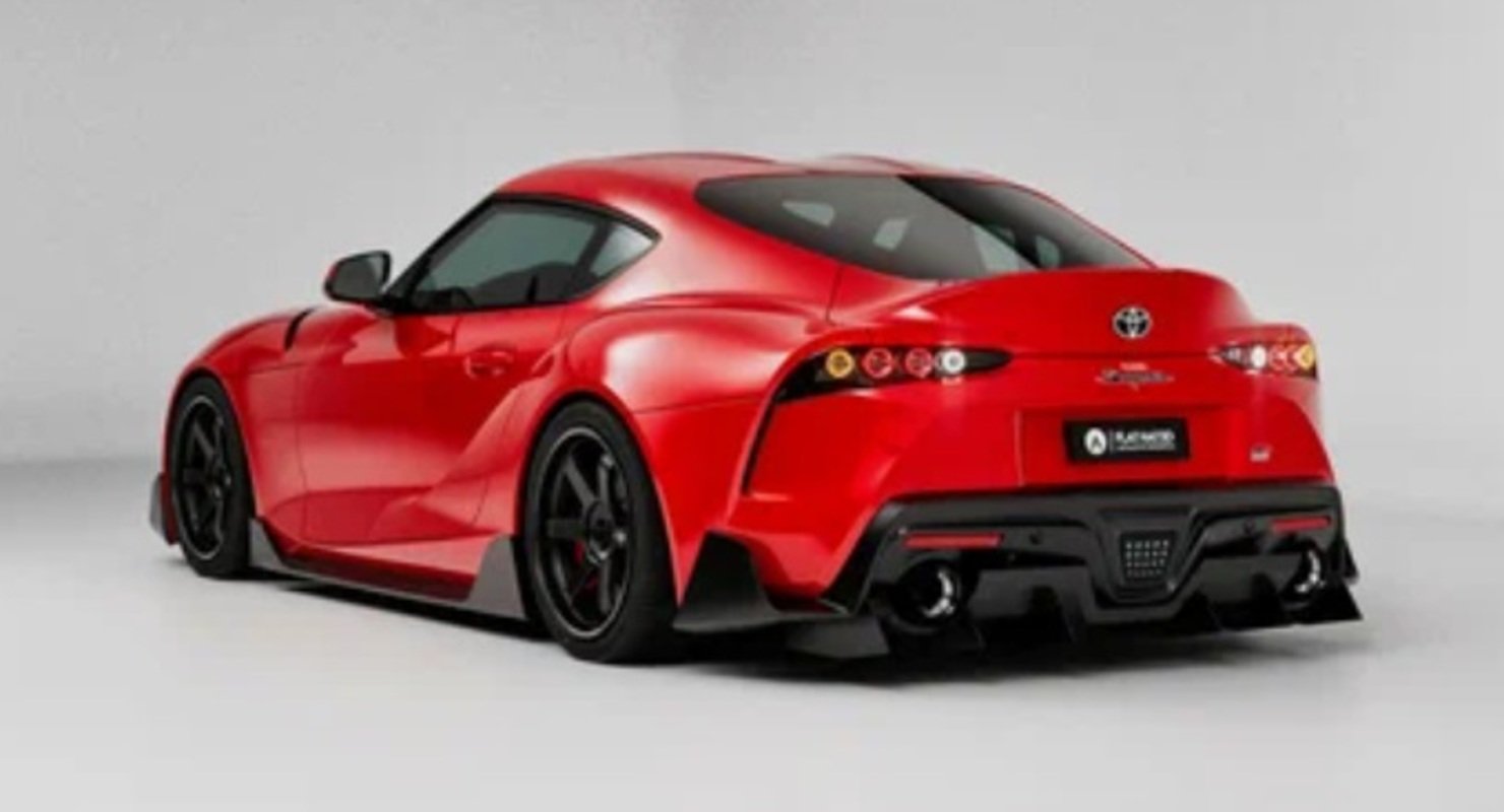 Toyota GR Supra Mk5 выглядит довольно мило с задними фонарями в стиле тюнера Throwback A80