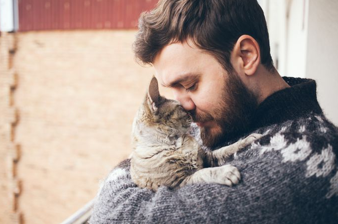 История о том, как кот стал для соседа другом, спасителем и счастливым талисманом