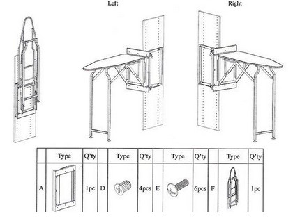 Крутые и очень удобные гладильные доски: 25 идей Крутые и очень удобные гладильные доски: 25 идей гладильная доска,идеи