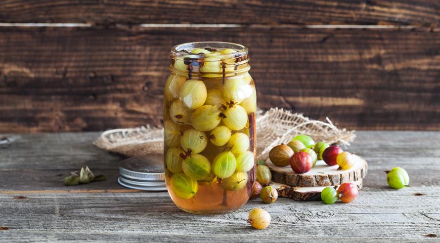 Крыжовник маринованный заготовки,закуски