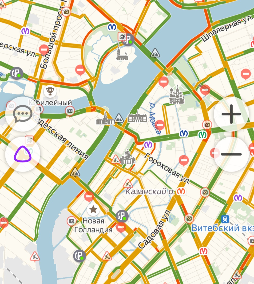 Спб перекрытие движения сегодня карта - 91 фото