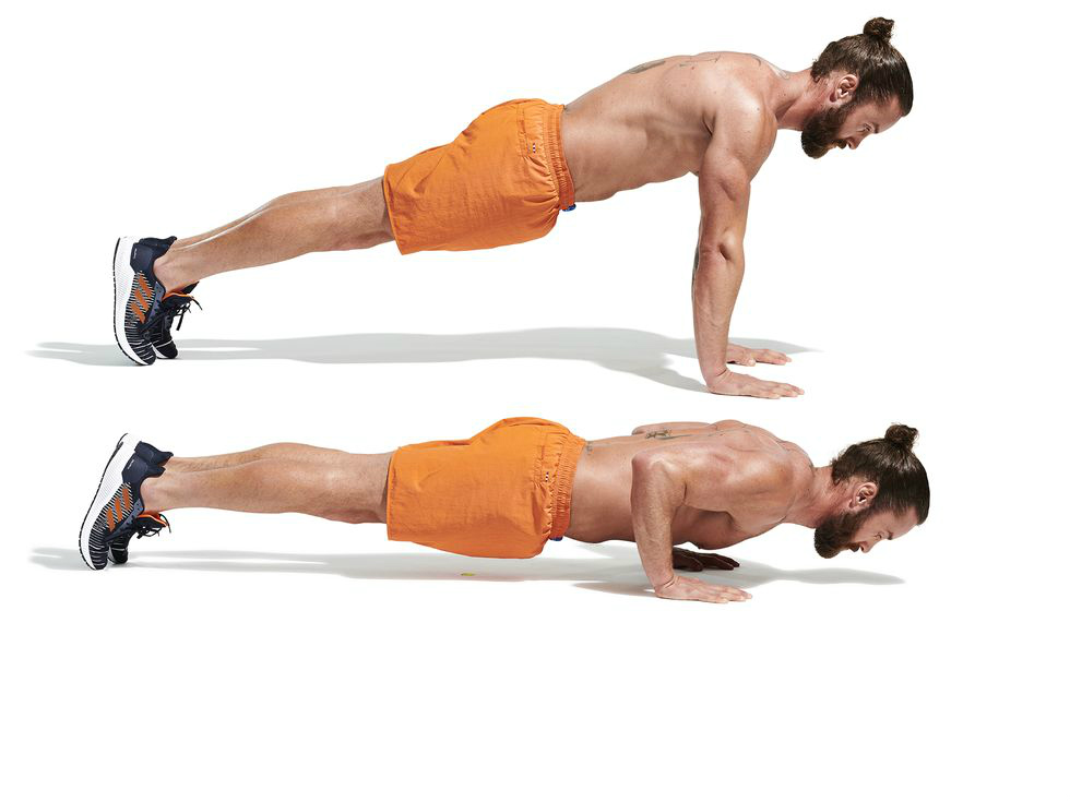 Incline Push ups