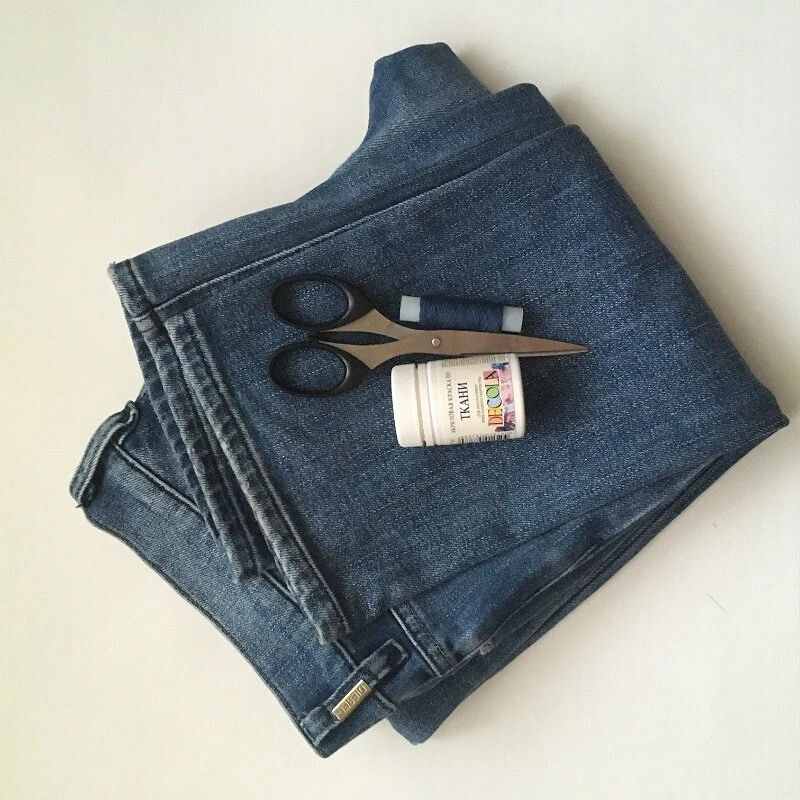 Как подшить джинсы и сделать потёртости: мастер-класс мастер-класс,шитье