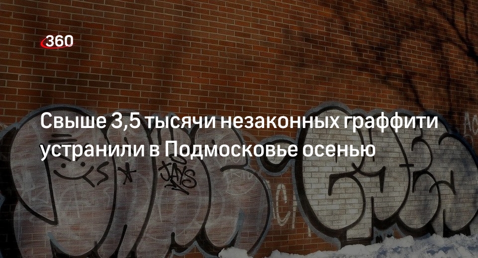 Свыше 3,5 тысячи незаконных граффити устранили в Подмосковье осенью