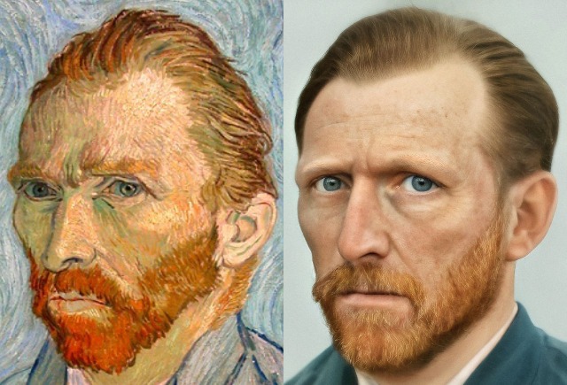 От Ван Гога до Девушки с жемчужной сережкой: художник создает невероятно реалистичные портреты исторических личностей
