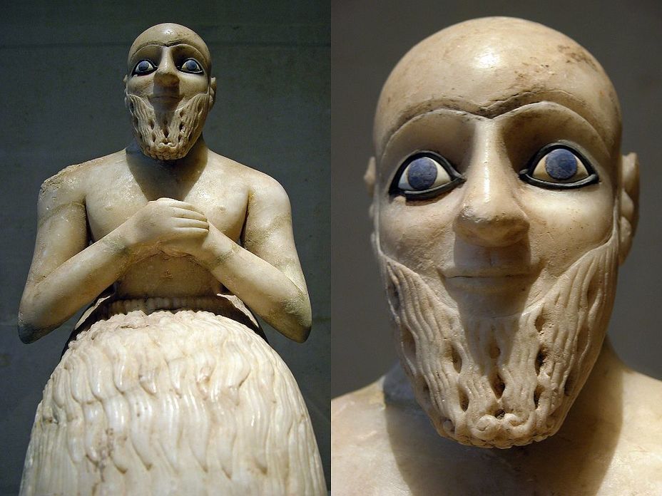 ​Статуэтка нубанды Эбих-Иля из Мари, около 2400 лет до н.э. Музей Лувра ecriplume.com - Война родилась здесь | Warspot.ru