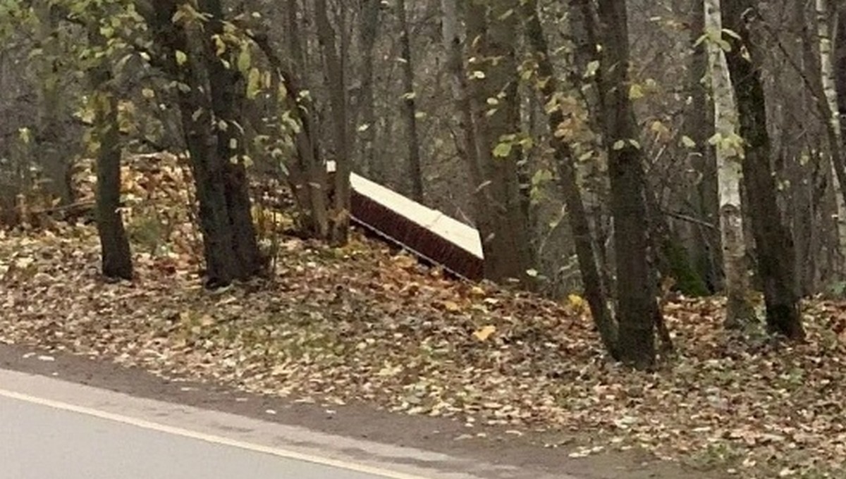 В Подмосковье водителей шокировал лежащий на дороге гроб