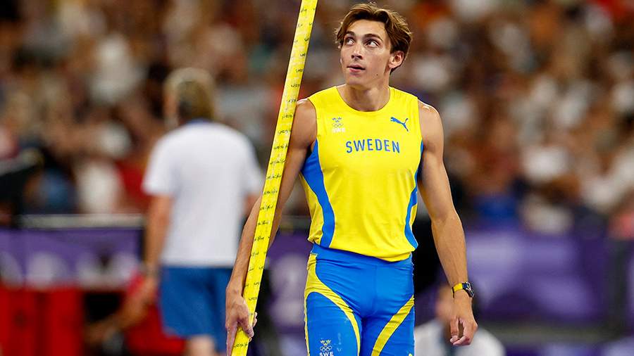 Шведский легкоатлет Дюплантис установил новый мировой рекорд в прыжках с шестом