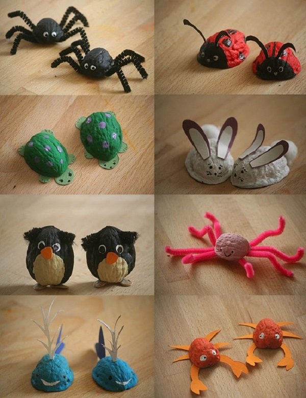 Поделки из грецких орехов Поделки из грецких орехов декор,для дома и дачи,новогодние украшения,своими руками