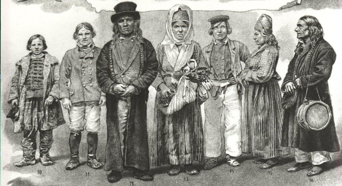 Эстонцы XIX века (Иллюстрация из открытых источников)