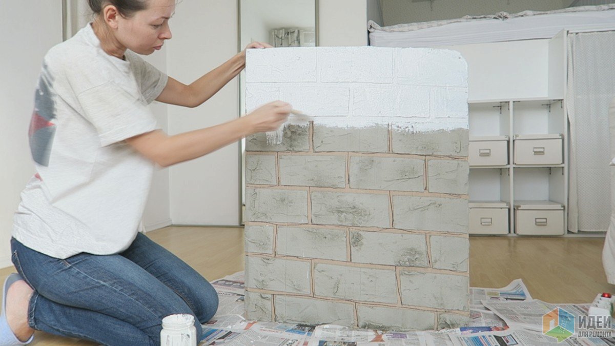 Имитация кирпичной стены своими руками архитектура,дача,декор,дизайн,дом,инструмент,интерьер,квартира,полезные советы,ремонт,строительство,стройматериалы