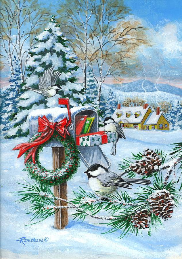 Зимняя сказка от канадского художника Richard de Wolfe живопись