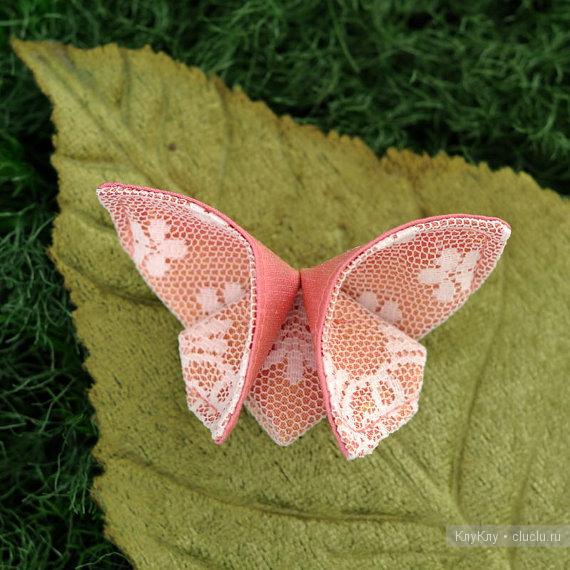 Очень красивая бабочка из ткани: мастер-класс женские хобби