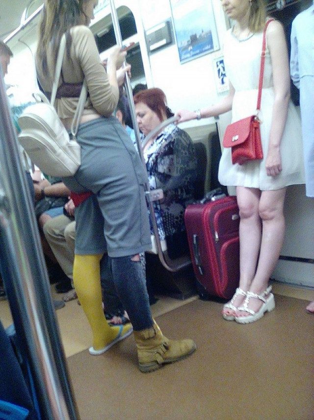 Самые странные пассажиры подземки смешные картинки,фото-приколы,юмор