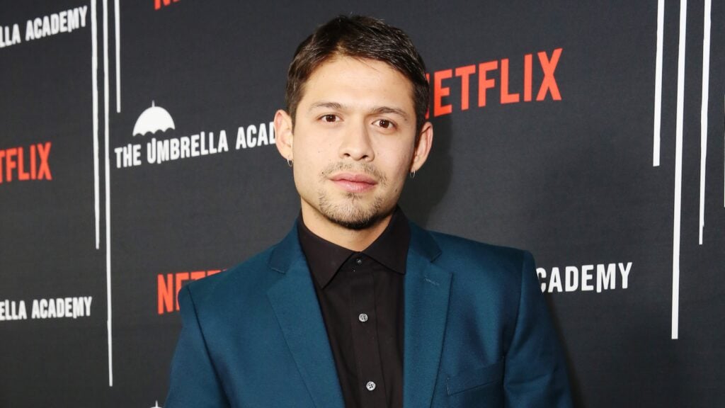 David CastaÃ±eda attends the premiere of The Umbrella Academy.