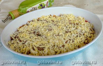 Запеканка из баклажанов с мясным фаршем и помидорами Запеканка из баклажанов с мясным фаршем и помидорами кулинария,мясные блюда,овощные блюда