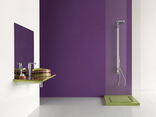 20 оригинальных разноцветных ванных комнат ванная комната,идеи для дома,интерьер и дизайн,цвет в интерьере