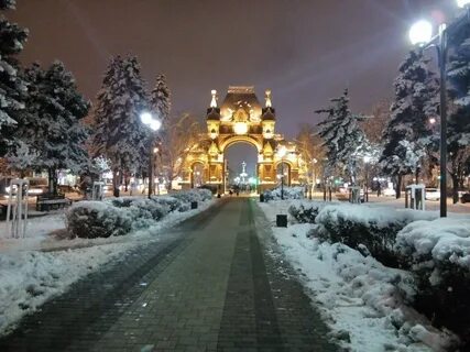 Краснодар зимой (52 фото) .