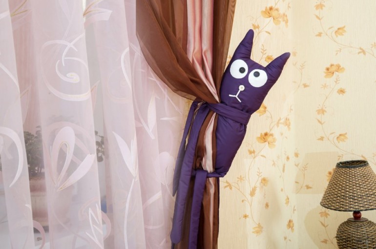 Красивые подхваты для штор с необычным декором своими руками Красивые подхваты для штор с необычным декором своими руками