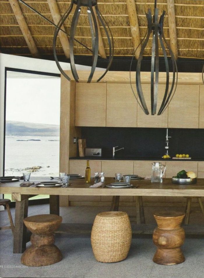 Жаркие элементы кухни в африканском стиле аксессуары