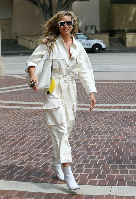 Как сочетать яркие цвета в весеннем гардеробе: пять уроков стиля от Хайди Клум Мода,Стрит-стайл