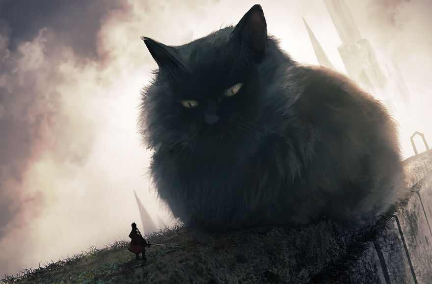 Если бы кошки были гигантами 