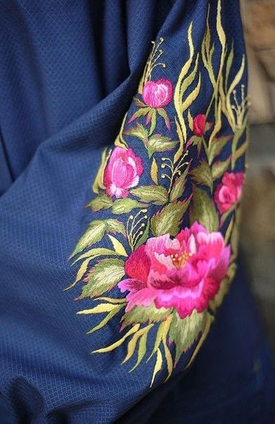 Цветочные идеи для вышивки на вашей одежде: идеи Цветочные идеи для вышивки на вашей одежде: идеи идеи для вышивки,рукоделие,своими руками,сделай сам,Цветочная вышивка
