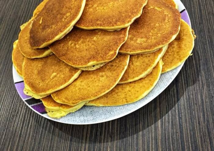 Панкейки кукурузные. / Фото: cookpad.com