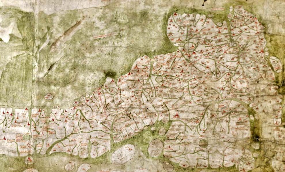 В архивах обнаружили средневековую карту, показывающую путь к цивилизации, которую поглотила вода 