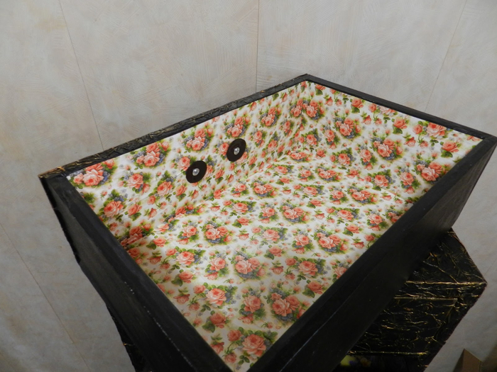 Высокий комод из картона. Для рукодельниц - супер идея) 