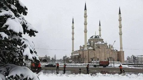В Чечне выпал снег в ноябре впервые за четыре года.
