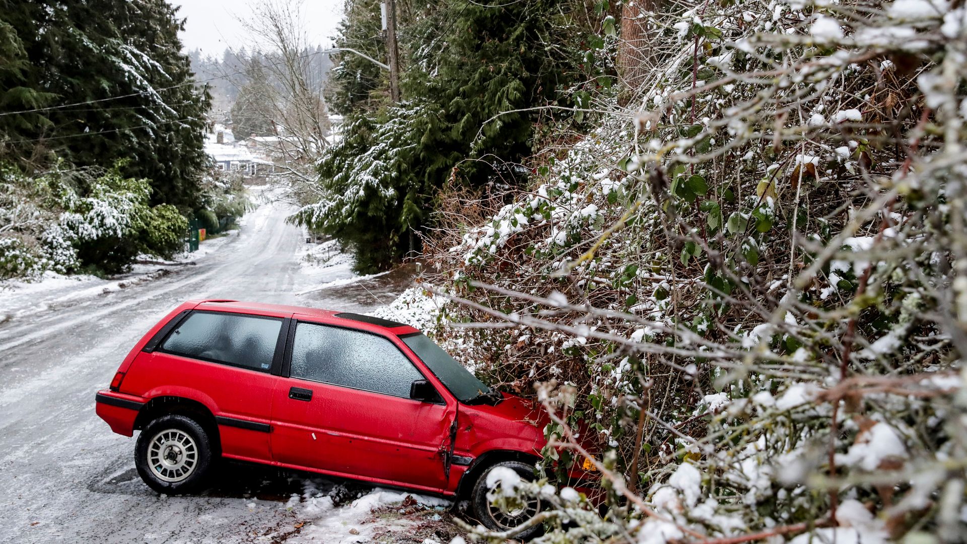 Seattle ice storm videos