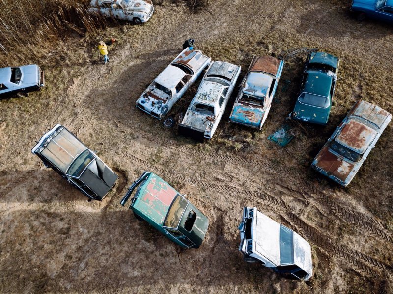 Музей ретро-автомобилей в подмосковной деревне Цыплино