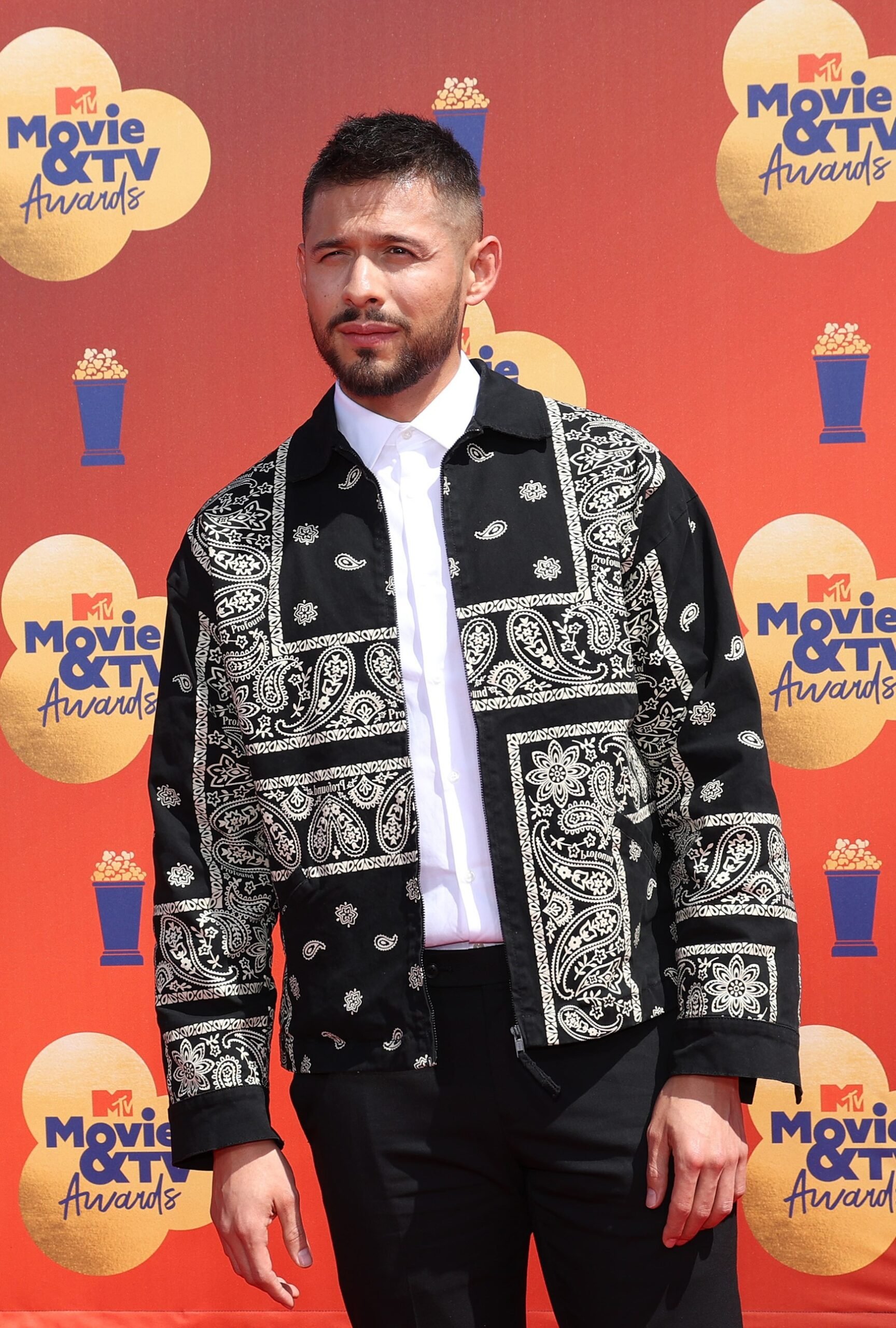 David CastaÃ±eda attends the MTV Movie Awards.