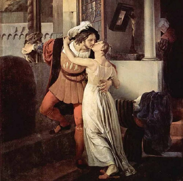 «Последний поцелуй Ромео и Джульетты». (1823 год). Автор: Франческо Айец. «Последний поцелуй Ромео и Джульетты». (1823 год). Автор: Франческо Айец.