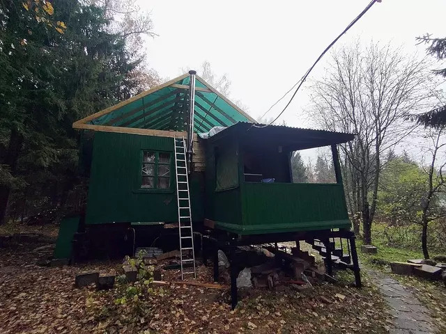 Замена крыши дачного дома