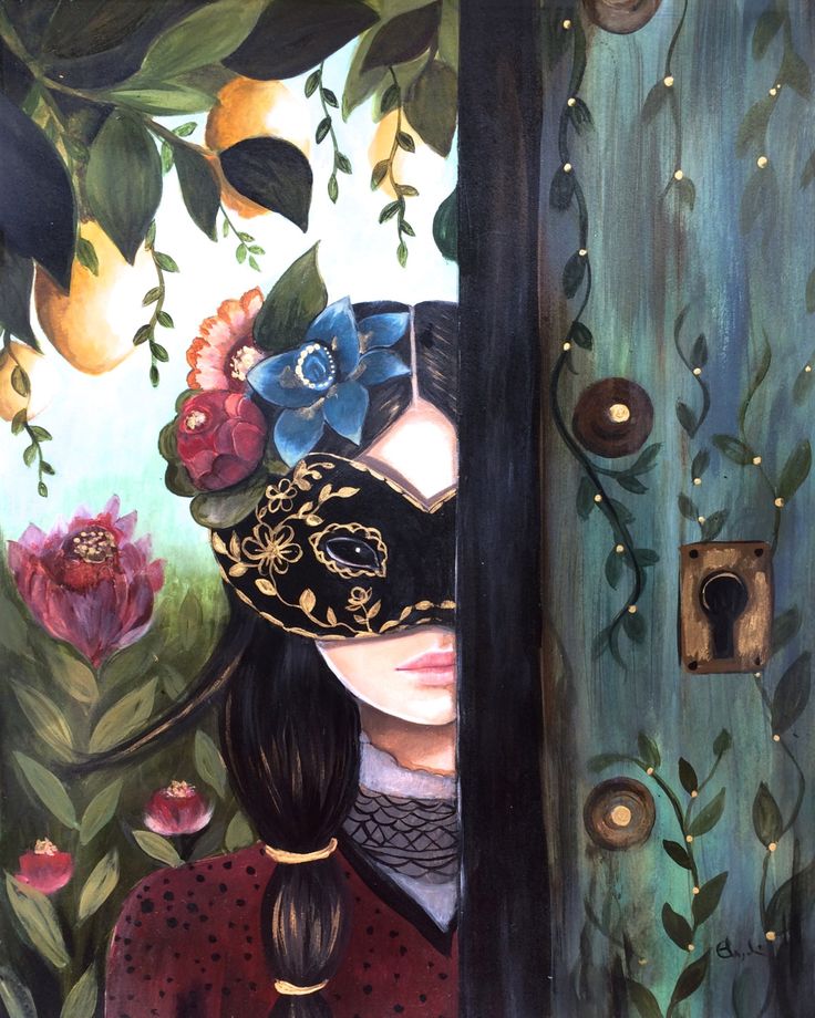 Original art work the secret garden by claudiatremblay on Etsy