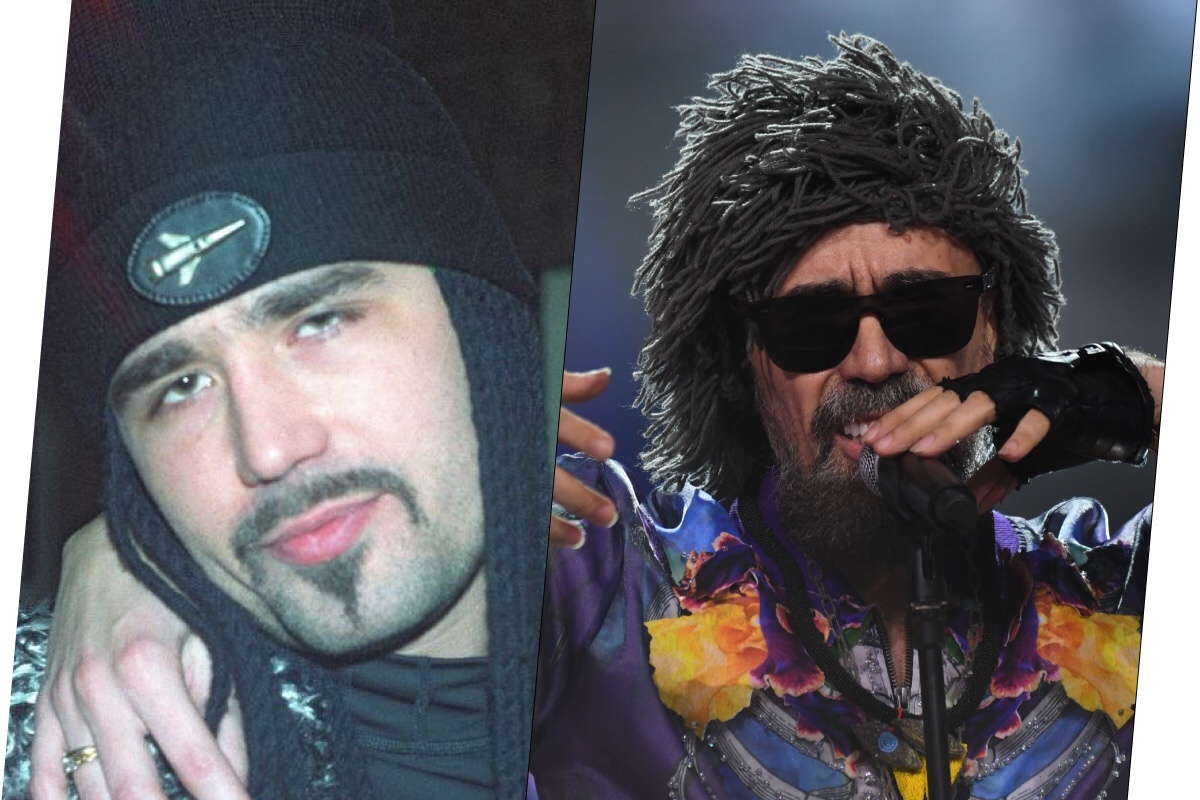 bogdantitomir_official / Telegram; Комсомольская Правда / Global Look Press📷Богдан Титомир в 1995 году и на фестивале «Новая волна» в 2024 году