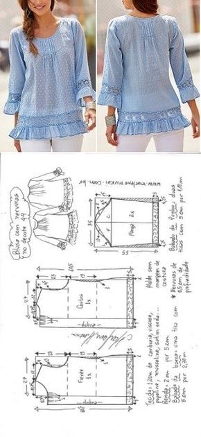 Выкройки блузок на все случаи жизни Выкройки блузок на все случаи жизни выкройки блузок
