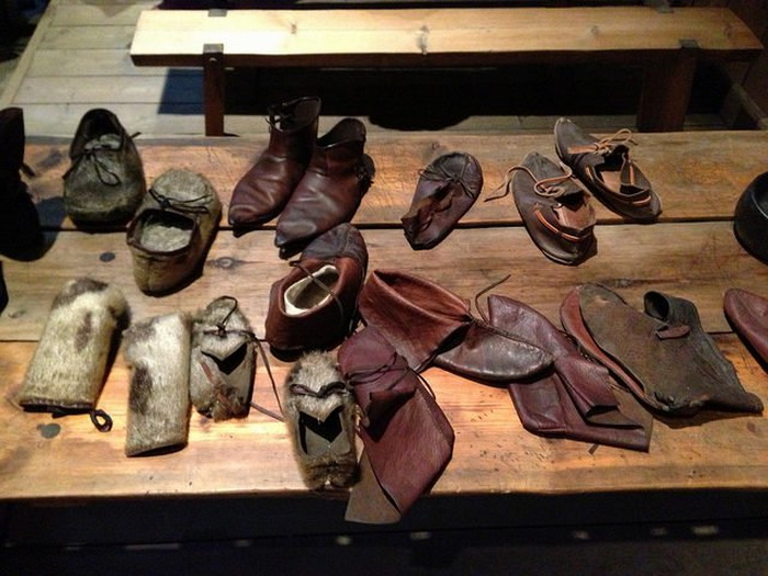 Обувь викингов - музейный экспонат.